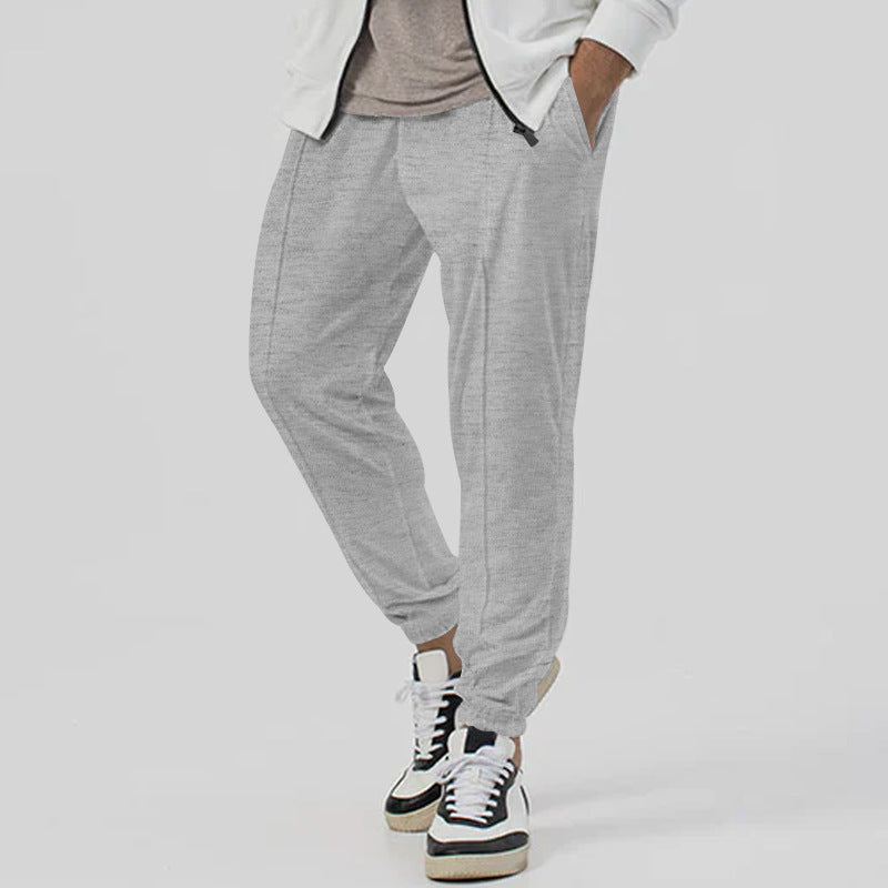 Men's leisure pants set with elastic waistband and breathable properties Chic and style