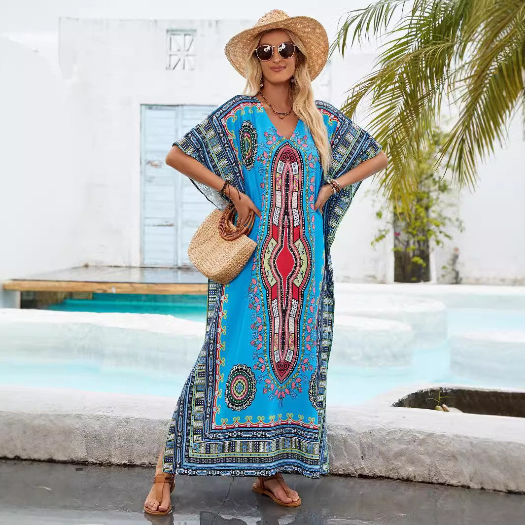 Femmes Robe Maxi Kaftan Bohémien Chic und Stil