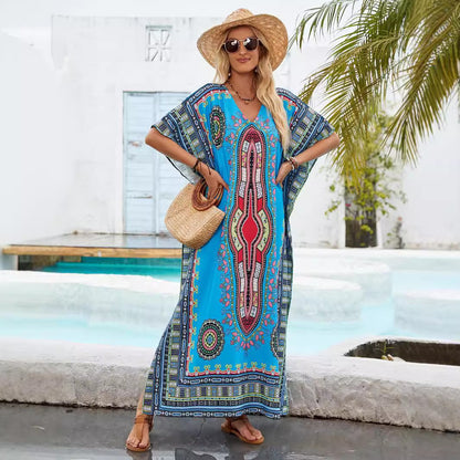 Femmes Robe Maxi Kaftan Bohémien Chic und Stil
