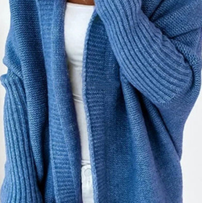 Dames Pull en tricot décontracté avec devant ouvert et fine texture Chic und Stil