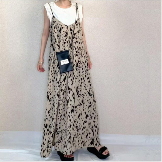 Robe maxi A-ligne pour femmes avec bretelles ajustables Chic und Stil