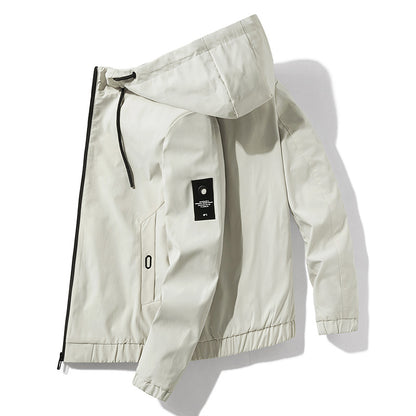 Functional jacket for men, windproof and waterproof, with adjustable hood collar Chic and Style