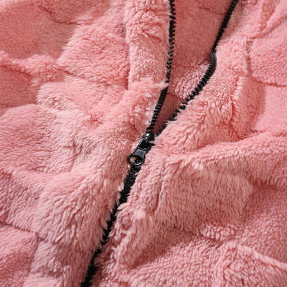 Men's fleece jacket with a structured design and a practical zipper Chic and Style