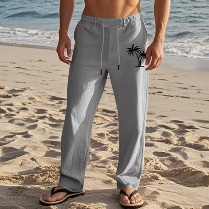 Casual beach pants for men with elastic waistband and practical pockets Chic and Style