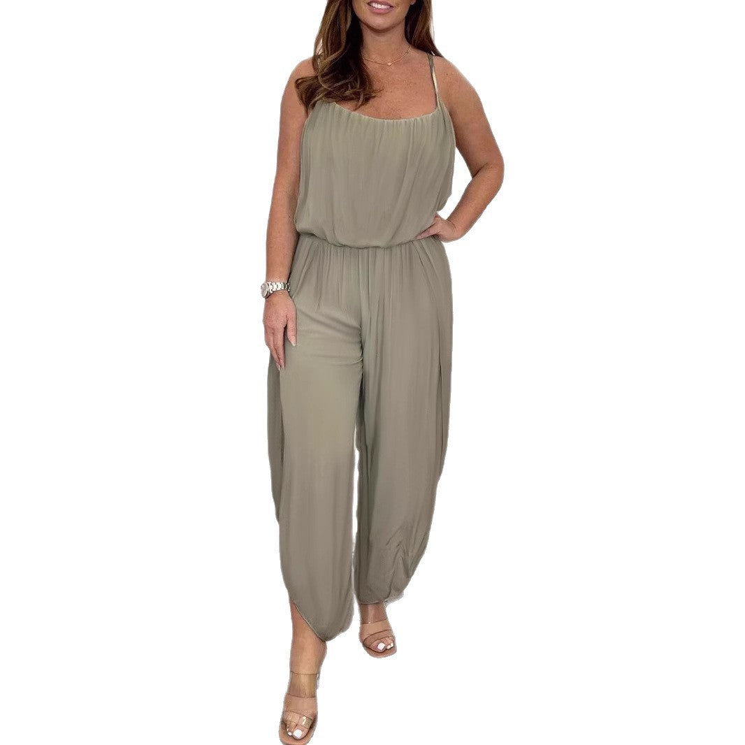 Combinaison pour femmes avec une coupe élégante et fluide et des bretelles réglables Chic und Stil