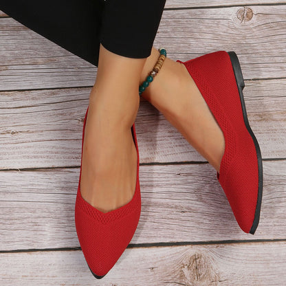 Dames Ballerines en maille respirantes Chic und Stil