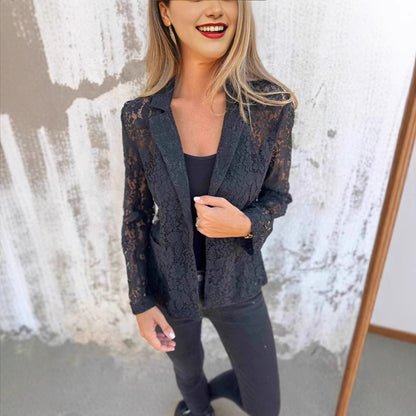 Blazer élégant en dentelle pour femmes Chic und Stil