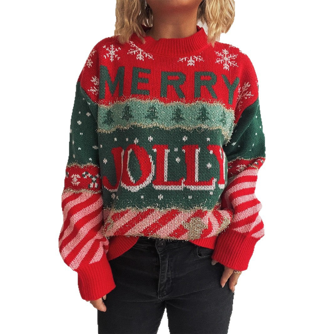 Pull en laine de Noël pour femmes avec motif unique et coupe confortable Chic und Stil