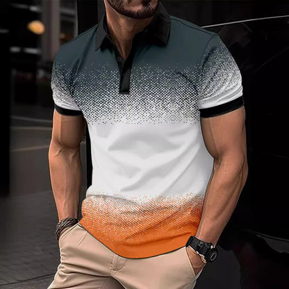 Chemise Polo Dynamique Dégradé pour Hommes Chic und Stil