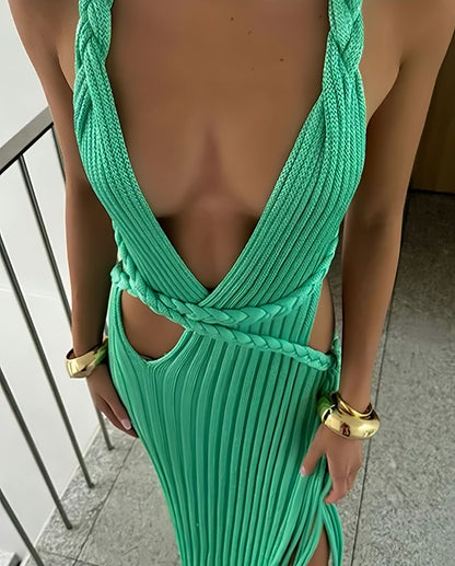Robe portefeuille élégante pour dames avec une coupe raffinée et des détails festifs Chic und Stil