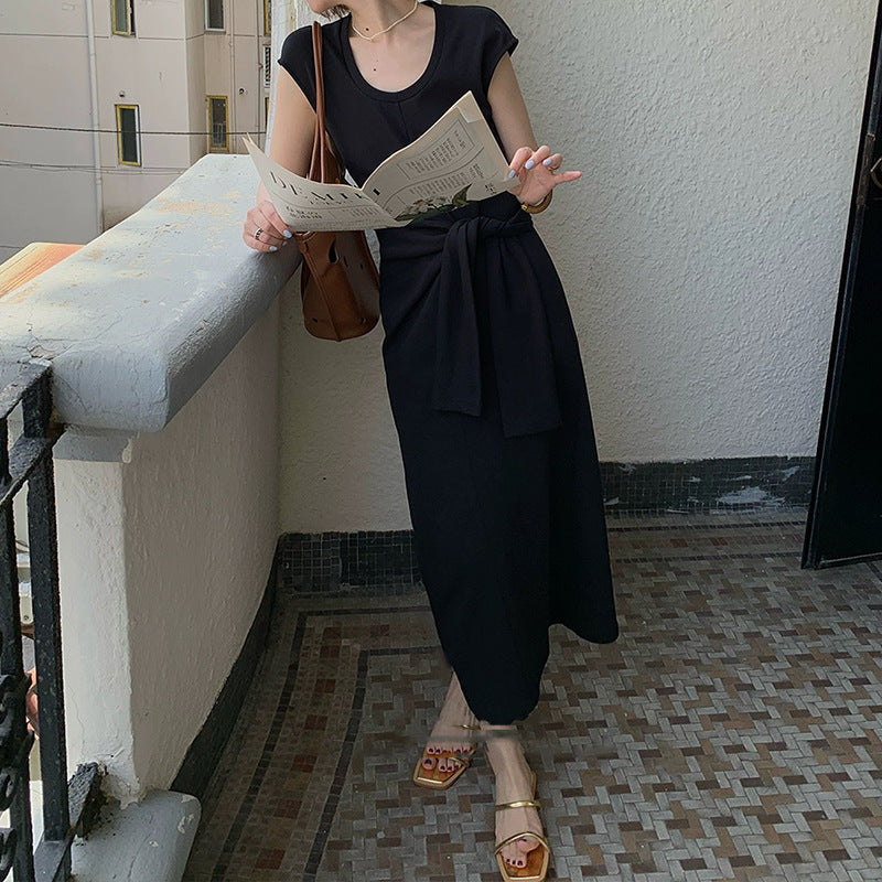 Robe élégante à nouer à l'avant Chic und Stil