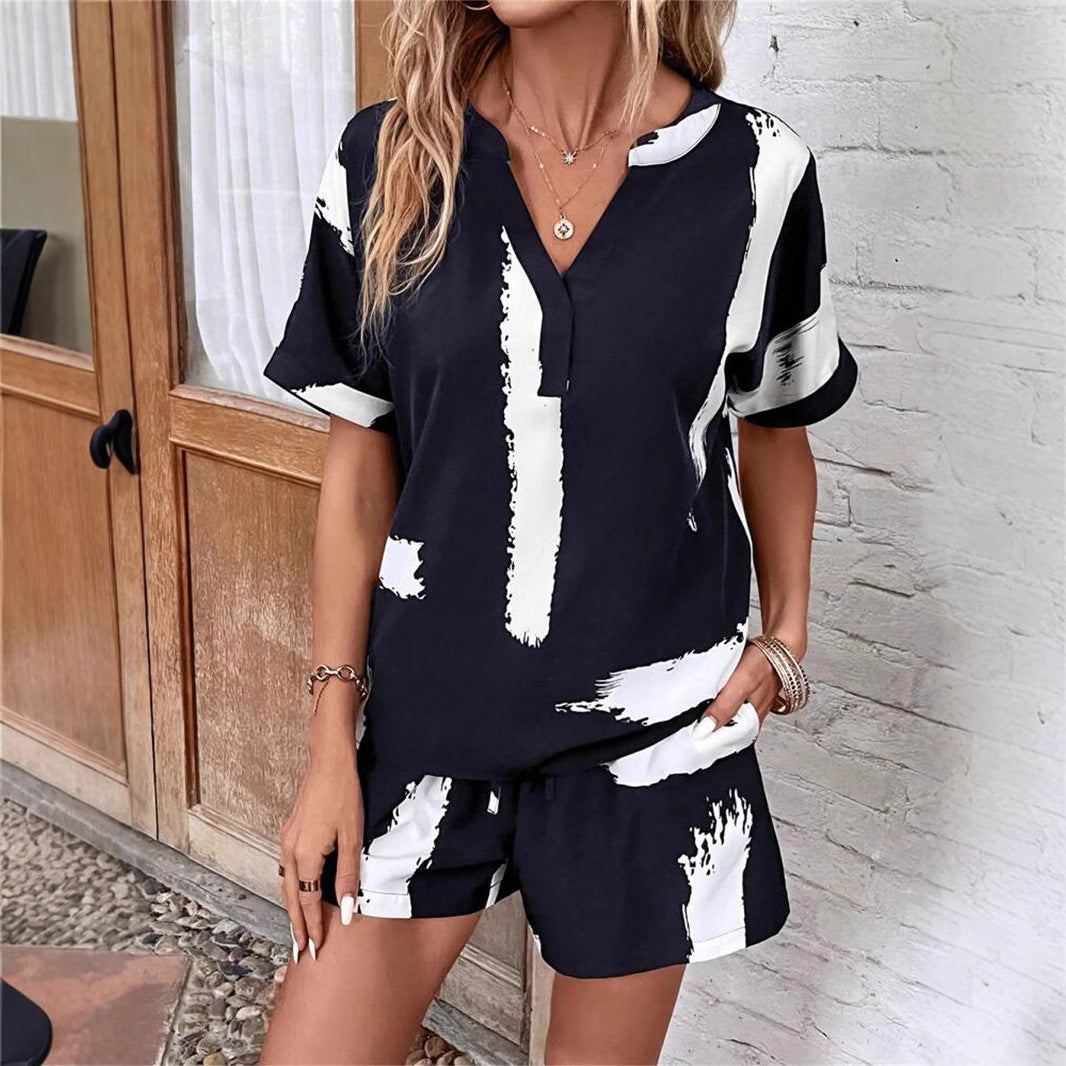 Dames Casual Chic Short Set Chic und Stil