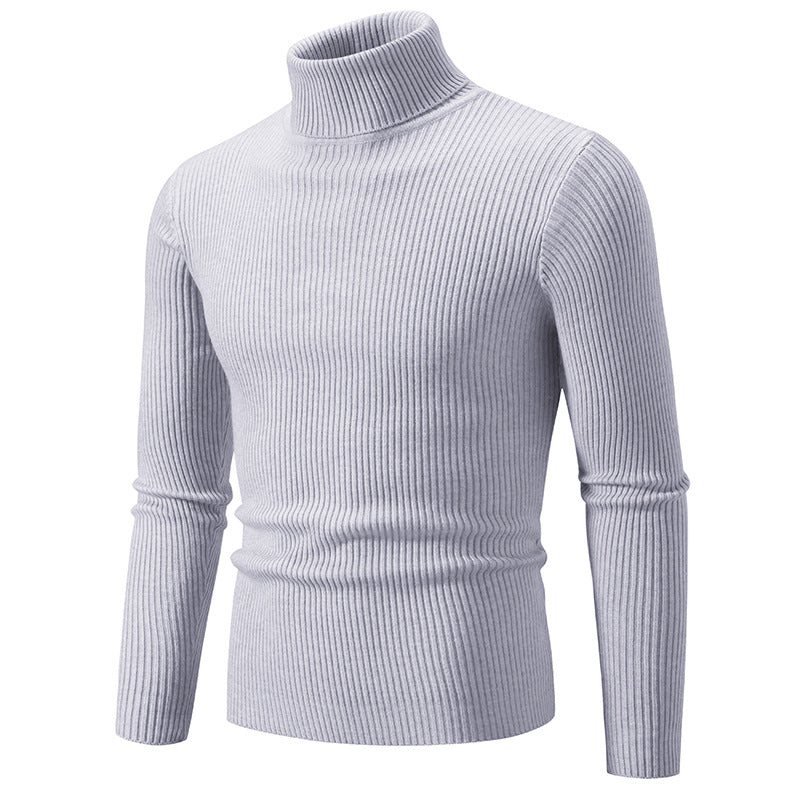 Pull à col roulé pour hommes en qualité ribbed haut de gamme Chic und Stil
