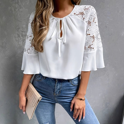 Blouse élégante pour femmes avec détail en dentelle Chic und Stil