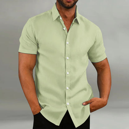 Chemise de loisirs à manches courtes pour hommes avec patte de boutonnage Chic und Stil
