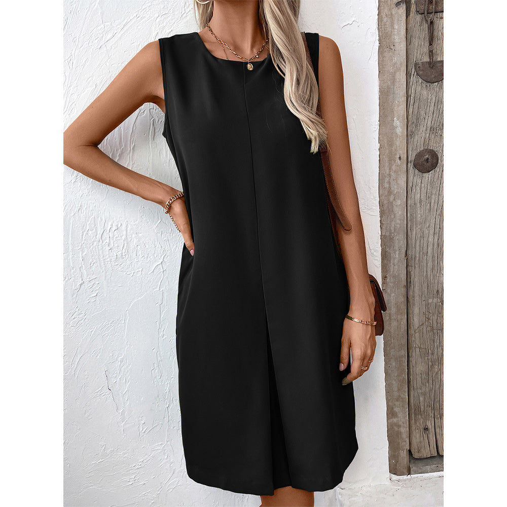 Robe sans manches pour femmes avec poches latérales pratiques Chic und Stil