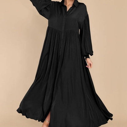 Robe maxi à boutons fluides pour femmes Chic und Stil