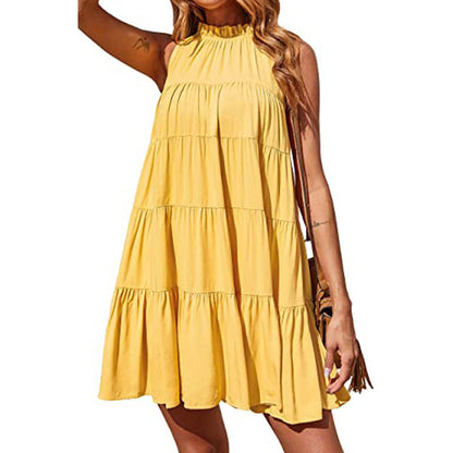 Robe à bretelles à niveaux pour femmes Chic und Stil