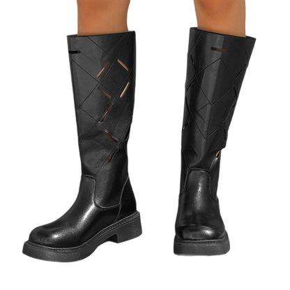 Bottes pour femmes avec une coupe décorative et une semelle en caoutchouc confortable Chic und Stil