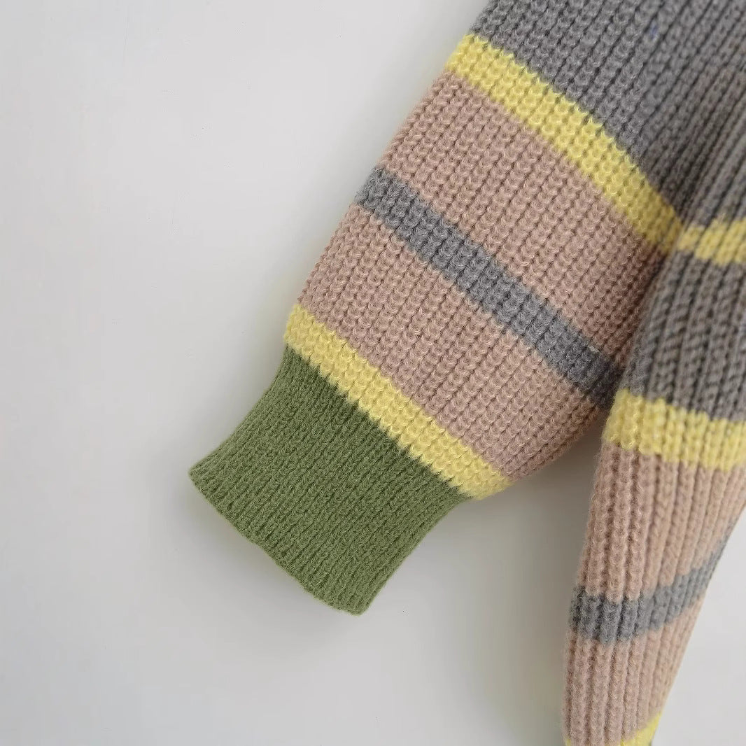 Dame cardigan avec motif à rayures tendance Chic und Stil