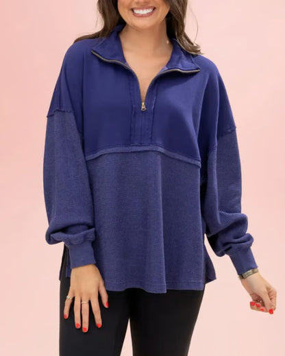 Pull femme décontracté avec fermeture éclair Chic und Stil