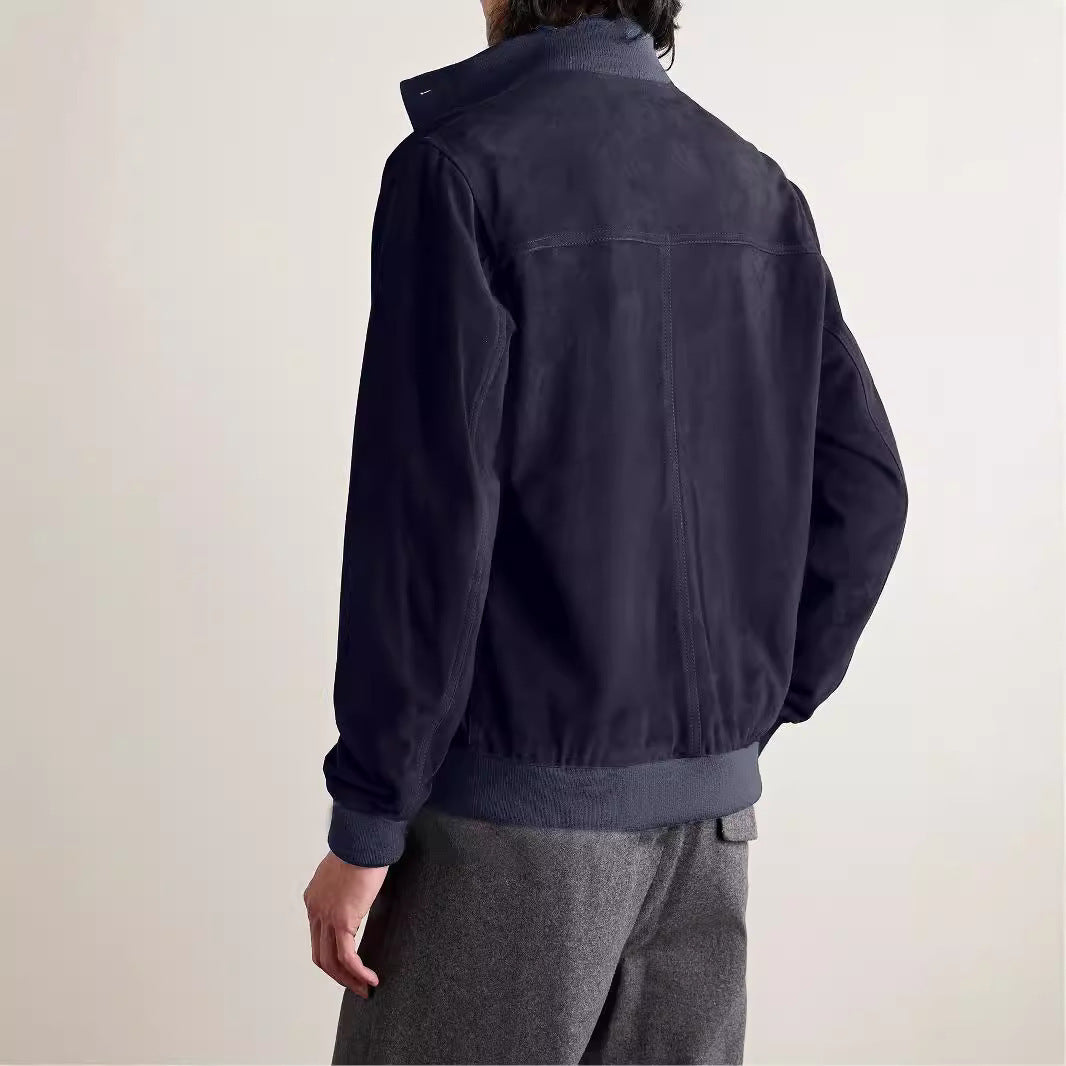 Functional utility jacket for men with high collar and flap pockets Chic and Style