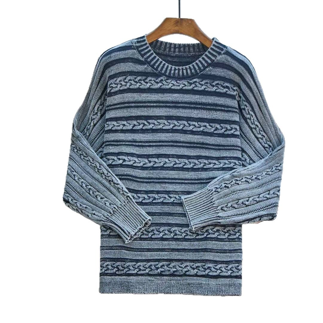 Pull en tricot pour femmes avec motif en relief et coupe décontractée Chic und Stil