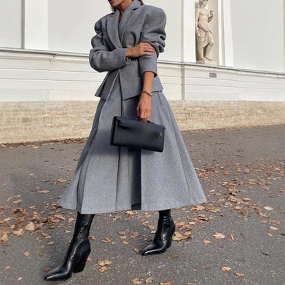 Blazer en laine surdimensionné pour femmes dans un style smart-casual Chic und Stil
