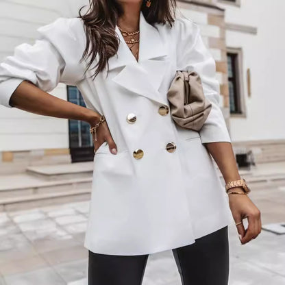 Blazer structuré à double boutonnage pour femmes Chic und Stil