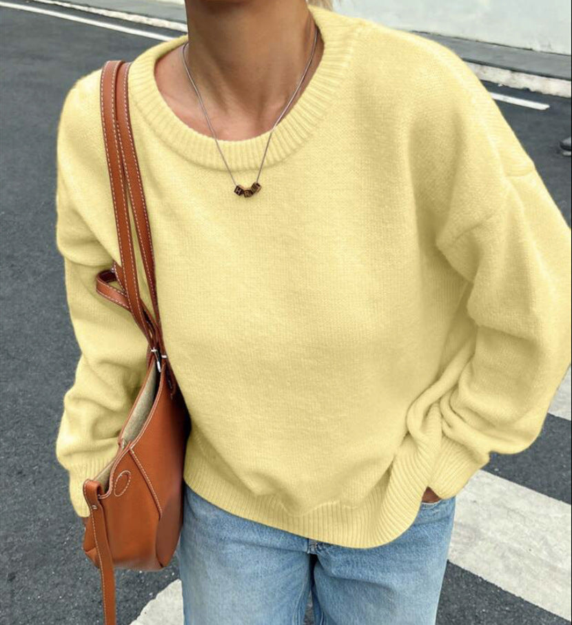 Pull femme avec une coupe décontractée et des manches volumineuses Chic und Stil