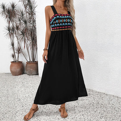 Femme Robe maxi brodée Chic und Stil