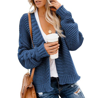 Cardigan en maille épaisse pour femmes avec coupe décontractée et poches profondes Chic und Stil