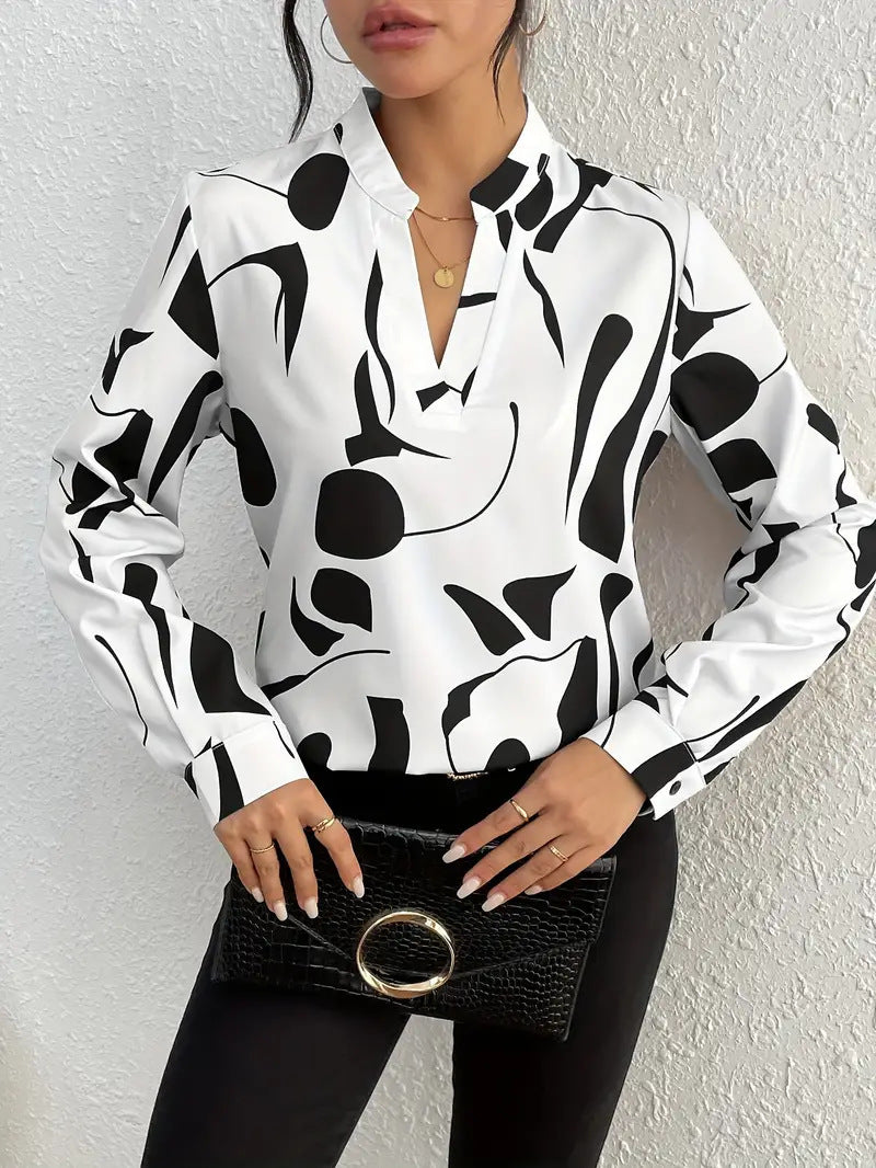 Blouse haute couture pour femmes avec motif moderne Chic und Stil