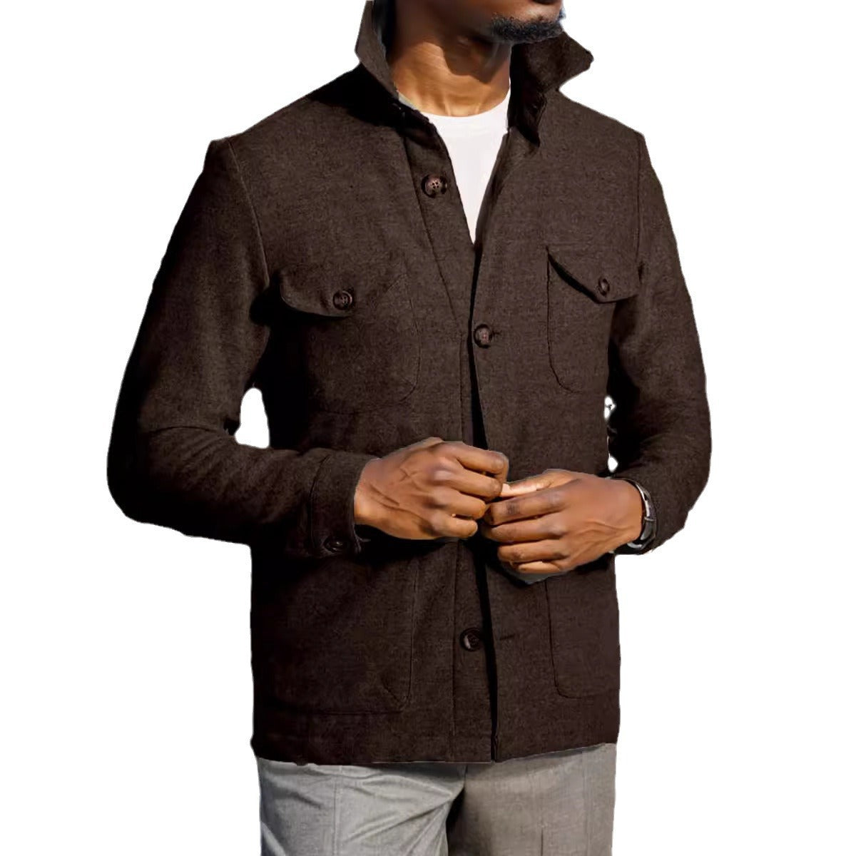 Autumn jacket for men with practical pockets Chic und Stil