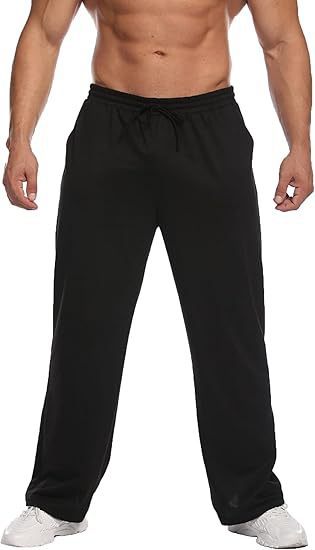 Comfortable sports pants for men with elastic waist and side pockets Chic and Style