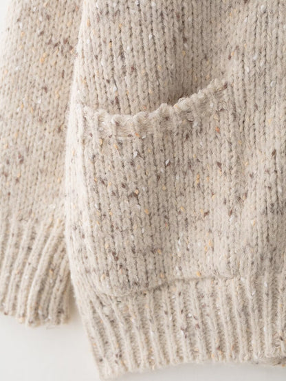 Dames gilet en tricot avec motif épais et poches pratiques Chic und Stil