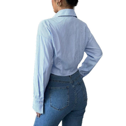 Blouse élégante pour femmes avec coupe froncée et manches longues Chic und Stil