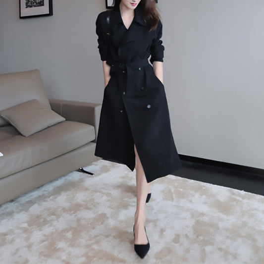 Manteau trench pour femme à double boutonnage avec ceinture Chic und Stil