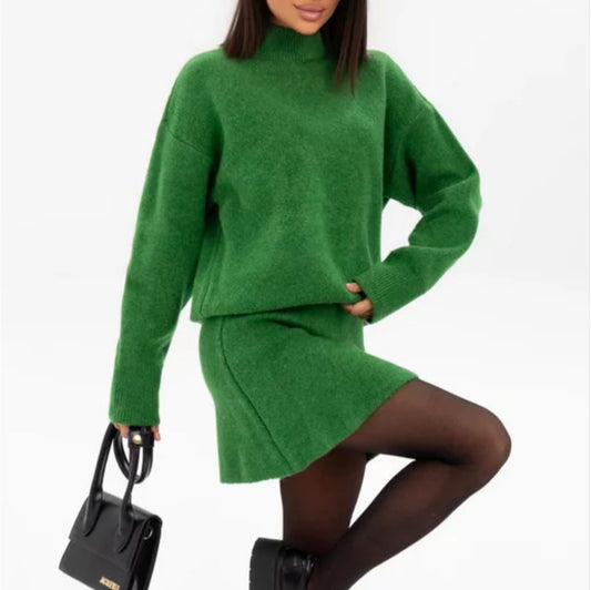Pull en tricot confortable pour femmes avec épaules tombantes et ourlet à la mode Chic und Stil