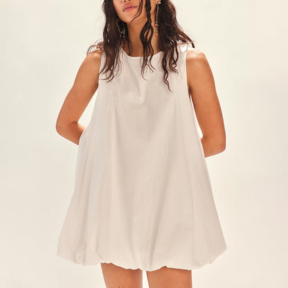 Robe babydoll décontractée pour femmes avec ourlet élastique Chic und Stil
