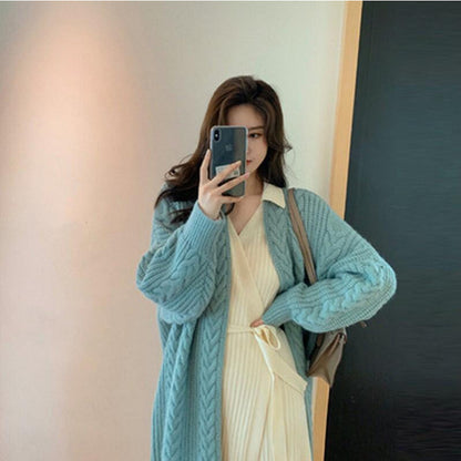 Dames Grand cardigan en tricot Chic und Stil