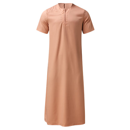 Robe maxi sportive pour femmes à manches courtes et pratique fermeture éclair Chic und Stil