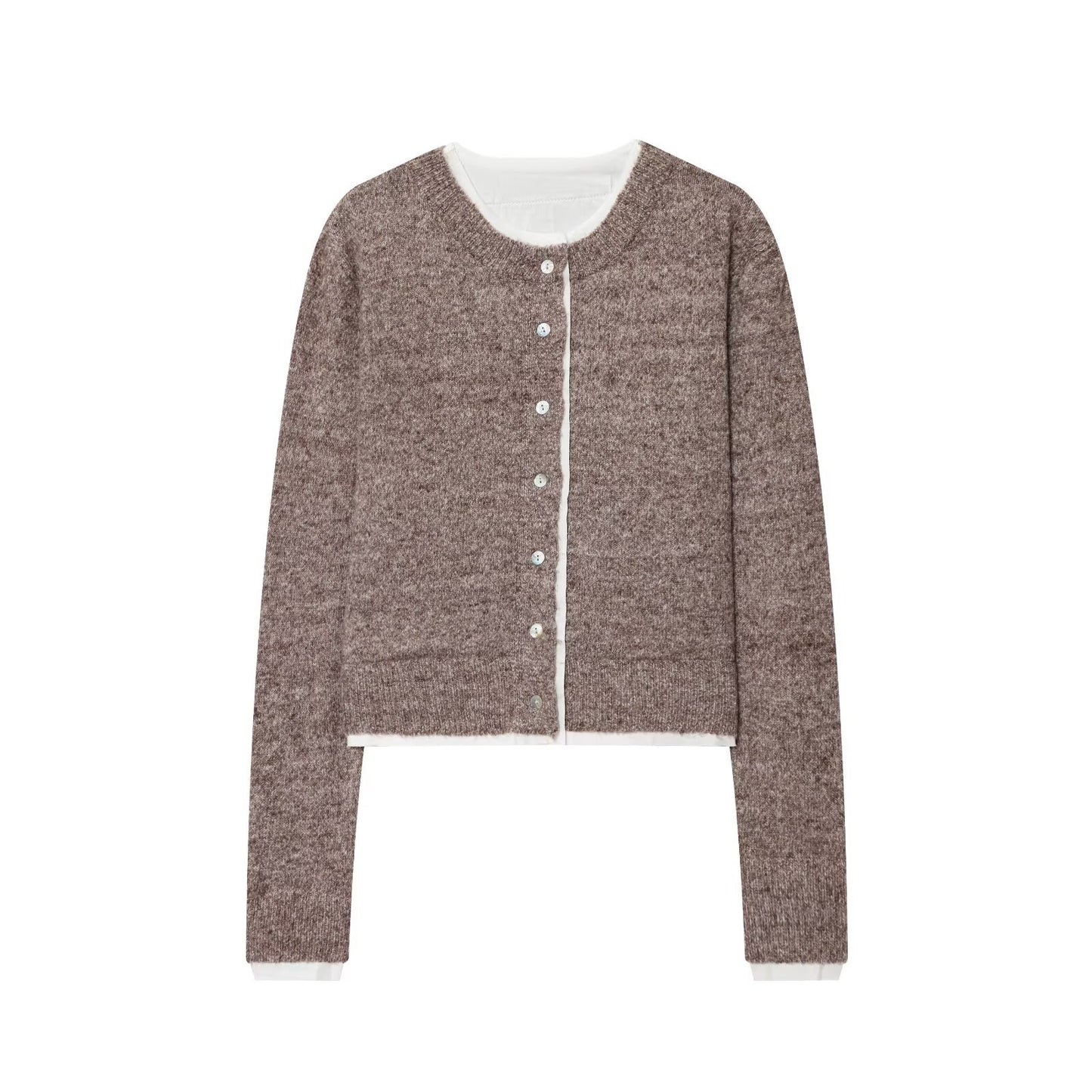 Dames Gilet court tricot avec détails de bouton Chic und Stil