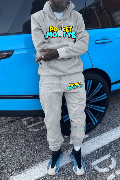 Women's hoodie and jogging pants set with cheerful patterns Chic and Style