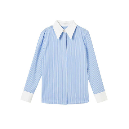 Chemise à boutons rayée décontractée pour femmes Chic und Stil