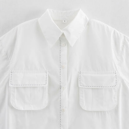 Chemisier pour femmes avec coupe décontractée et poches poitrine pratiques Chic und Stil