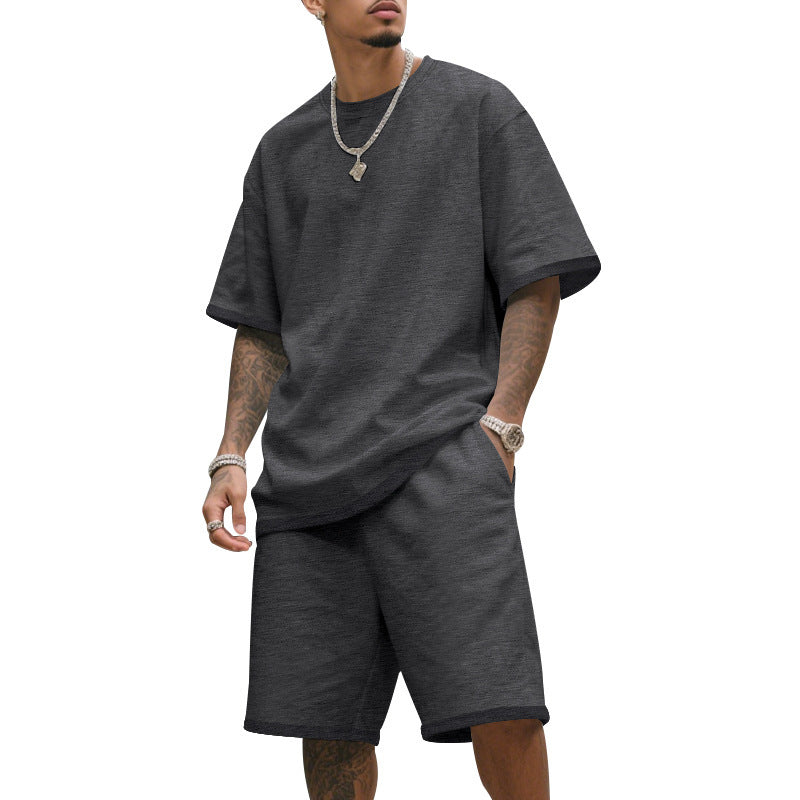 Ensemble de t-shirt d'entraînement décontracté pour hommes et shorts Chic und Stil