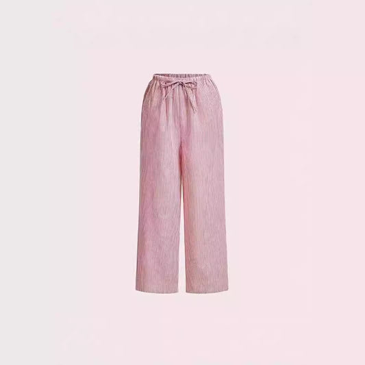 Pantalon d'été décontracté pour femmes avec poches latérales et taille élastique Chic und Stil