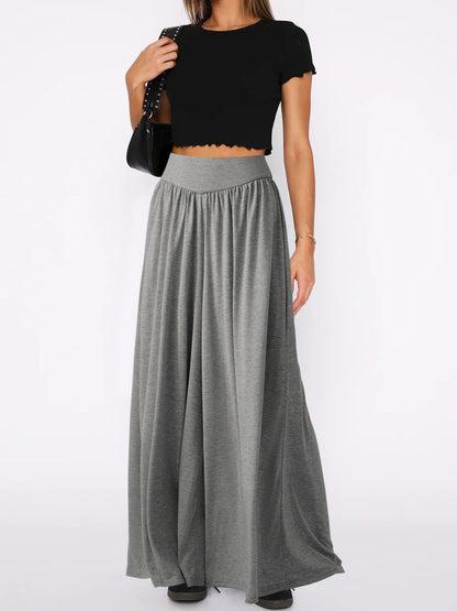 Jupe maxi aérienne pour femmes avec coupe ample et taille élastique Chic und Stil