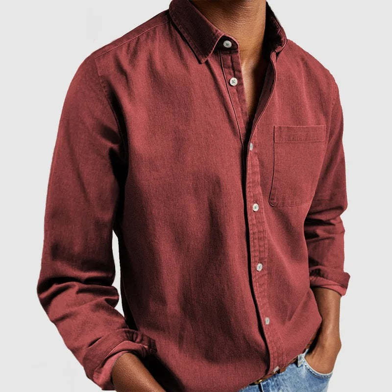 Chemise décontractée pour hommes en tissu coton léger Chic und Stil